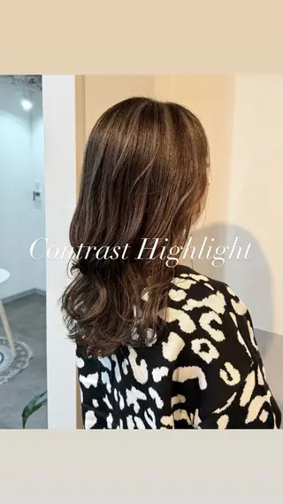 セミロング カラー marine所属・池上 穂高のヘアスタイル