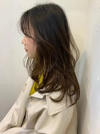 ロング カラー ヘアアレンジ 渋谷/メンズパーマ/ ミディアム/田代昂平のヘアスタイル