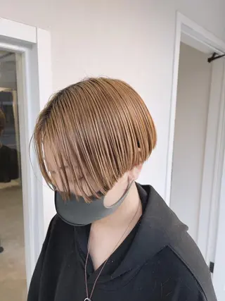 ショート カラー kyon.hair 韓国カットカラーのヘアスタイル