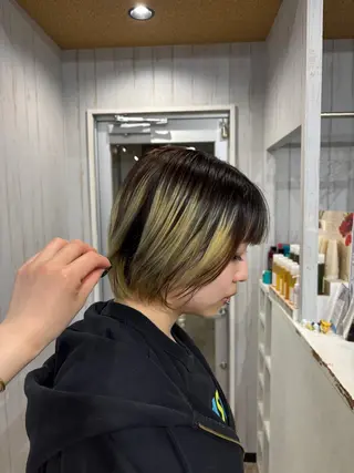 ショート カラー Oahu所属・リト /渋谷/ハイトーンのヘアスタイル