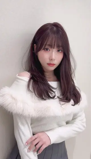 ミディアム カラー COA GINZA 空也/前髪/顔まわりのヘアスタイル