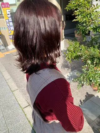 ミディアム カラー 髪質改善美容室Lust所属・美容室Lust💚 嶋崎 鷹のヘアスタイル
