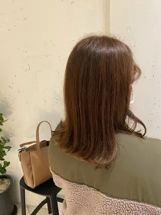 ミディアム カラー ナチュラル/韓国💎 haruka 💎のヘアスタイル