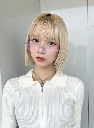 ショート hollo渋谷所属・🇰🇷タッセルボブ /DAIKIのヘアスタイル