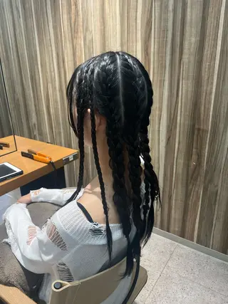 ロング ヘアアレンジ メンズパーマモデル ／浅野未来🌼.*のヘアスタイル