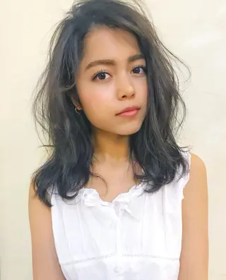 セミロング カラー 中園 祥吾のヘアスタイル