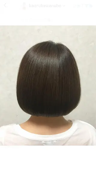 ショート ショート、ボブ/ 川鍋薫のヘアスタイル