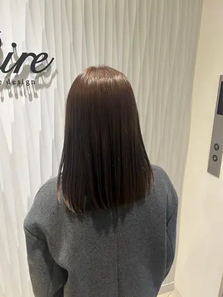 ミディアム カラー 小林 伯熙のヘアスタイル