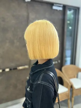 ショート Yuzu️🫧AO/ ハイトーン/韓国ヘアのヘアスタイル