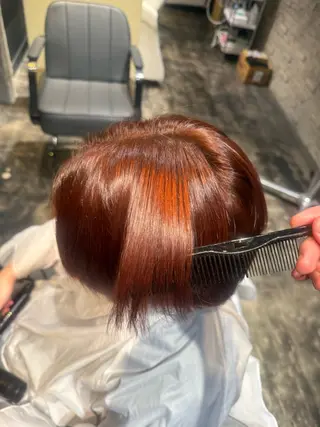 カラー 縮毛モデル様大募集！ 上名 快音のヘアスタイル