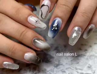 ネイル 吉川市 ネイルサロンLのネイルデザイン