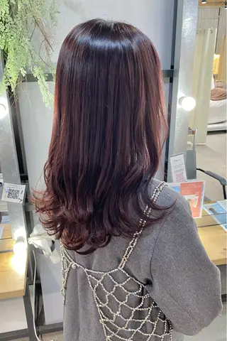 ロング カラー 菊地 紗矢のヘアスタイル