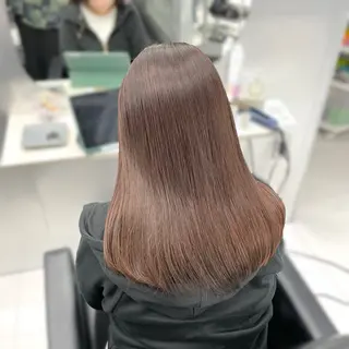 セミロング カラー カット/ハイトーン/ カラー♱ʜᴀʀᴜᴋᴀのヘアスタイル