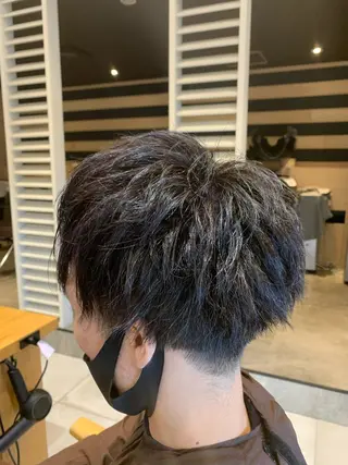 ショート カラー メンズ 名古屋/デザイン/ ブリーチ/松井亮磨のヘアスタイル