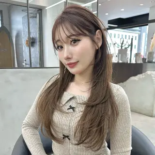 ロング カラー 縮毛矯正/ レイヤー/橋口のヘアスタイル