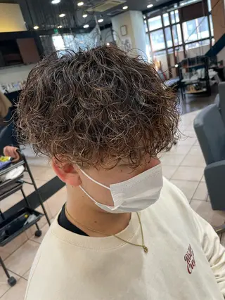 パーマ 大阪/梅田/シャドウ パーマ/ノボリユウタのヘアスタイル