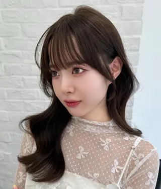 セミロング 映える顔まわり/前髪 特化 💗 ユキマのヘアスタイル