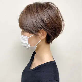 ショート カラー lab.by ioe中崎店所属・中北篤志 ショートボブのヘアスタイル