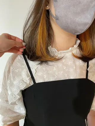 ミディアム カラー chiharu ボブ/レイヤーのヘアスタイル