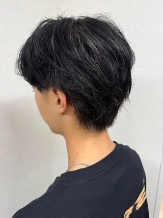 ショート メンズ パーマ/ハイトーン /吉田眞のヘアスタイル