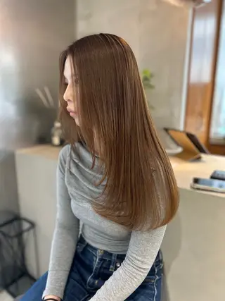 セミロング 馬場 菜乃夏のヘアスタイル