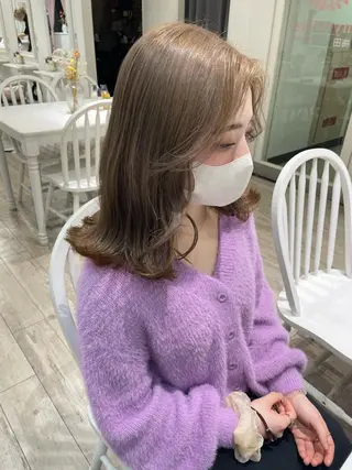 ミディアム カラー miyu /大阪美容室のヘアスタイル