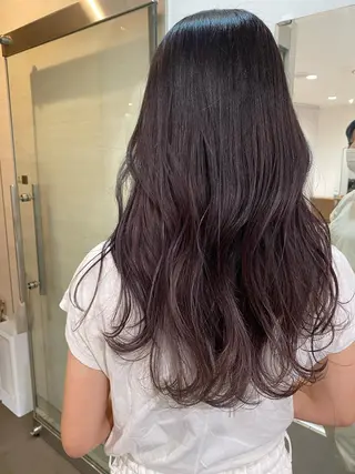 ロング カラー 顔まわりカラー特化 赤津百合絵のヘアスタイル