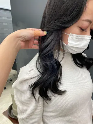 ロング カラー ヘアアレンジ like みやびのヘアスタイル