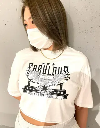 ミディアム カラー ZOA classic hair所属・東 みのりのヘアスタイル