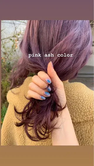 セミロング カラー ヘアアレンジ topstylist 🖤川辺晴加🖤のヘアスタイル