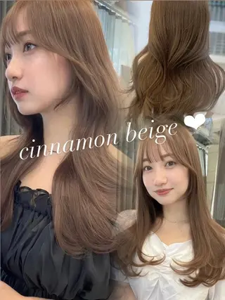 ロング 韓国レイヤー/透明感 カラー🦋mioのヘアスタイル