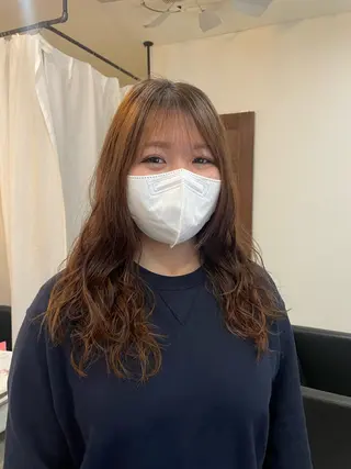 セミロング 顔周りカット 🎀サヤカ🎀のヘアスタイル