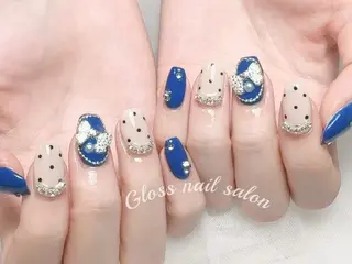 ネイル Gloss nail ジェル&長さだし専門のネイルデザイン