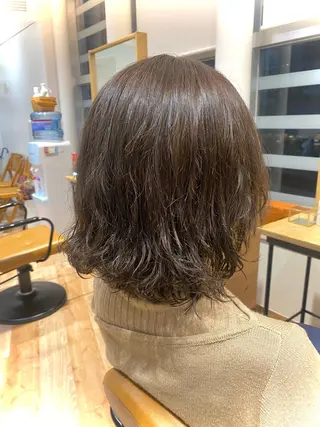 ミディアム パーマ ❤️パーマ美容師✂︎ 井口美緒のヘアスタイル