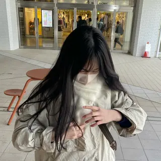 ロング ツヤ感/透明感カラー /蟹江/harunaのヘアスタイル