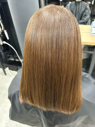 ミディアム 女性らしいモテヘア 韓国ヘアhikariのヘアスタイル