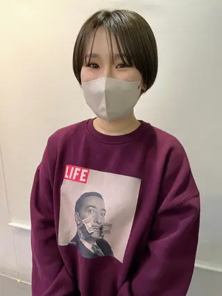 ショート カラー silo所属・silo MOKA 顔周りカット🦦のヘアスタイル
