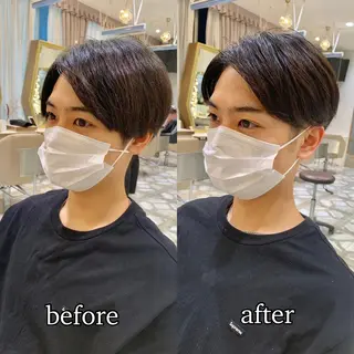 ショート カラー パーマ ヘアアレンジ メンズ キッズ ネイル マツエク・マツパ アイブロウ 《褒められる》 透明感カラー/小嶋のヘアスタイル