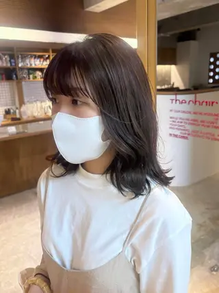 ミディアム カラー 名駅/マンツーマン 流音のヘアスタイル