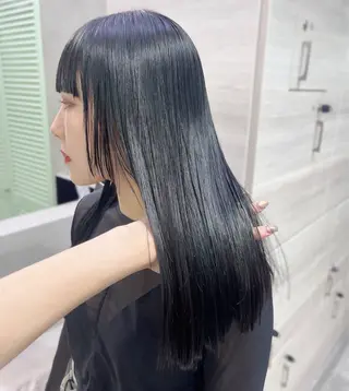 ロング カラー ナツミ/透明感カラー /酸性ストレートのヘアスタイル