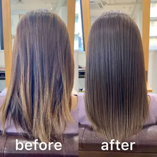 ミディアム カラー KIZU 髪質改善 オカルト怪談のヘアスタイル