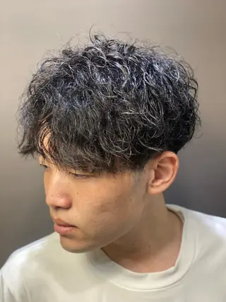 ショート パーマ メンズ ⚡️メンズ特化⚡️ 倉林 隼大のヘアスタイル