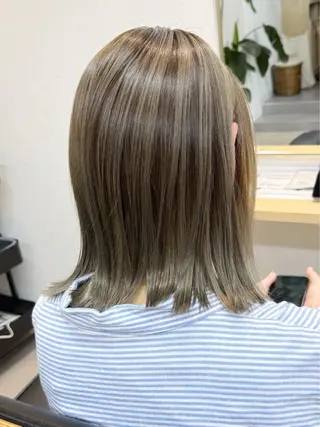 ミディアム カラー 当日予約🆗ショート /ハイライト/松本のヘアスタイル