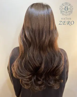 セミロング カラー ヘアアレンジ Hair Make Salon ZERO所属・Hair Make Salon ZEROのヘアスタイル