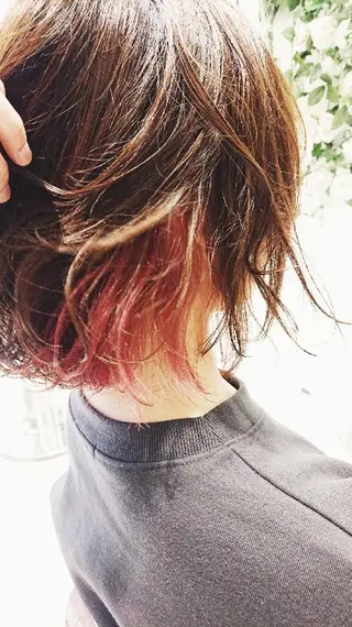 ミディアム カラー ✨技術講師.艶髪✨ ✂︎佐久間✂︎のヘアスタイル