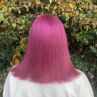 ミディアム ハイトーンカラー 特化型美容師TAKEのヘアスタイル