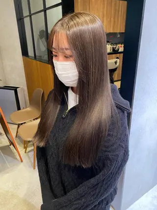 ロング カラー yuuri🎀/大宮 /韓国ヘア/レイヤーのヘアスタイル