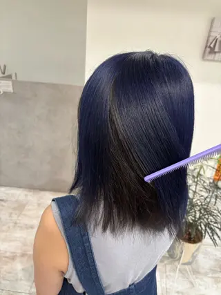 ミディアム カラー ate.心斎橋 まゆのヘアスタイル