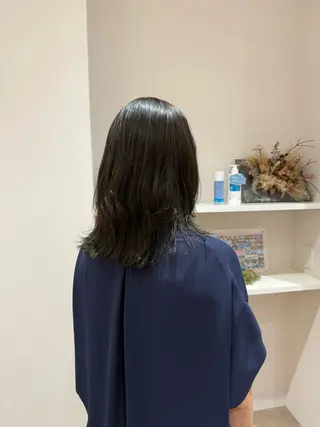 ミディアム カラー RosierBlue 工藤のヘアスタイル