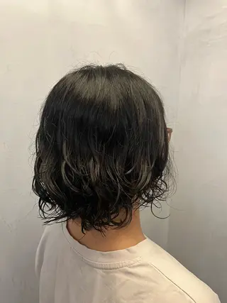 ミディアム パーマ LAG HAIR WORKS草薙店所属・中嶋 美月のヘアスタイル